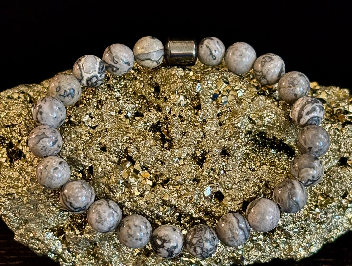 Men's Earth Energy Collection – 6 Choices - Natural Stone & Magnetic Bead Bracelets for Large Wrists