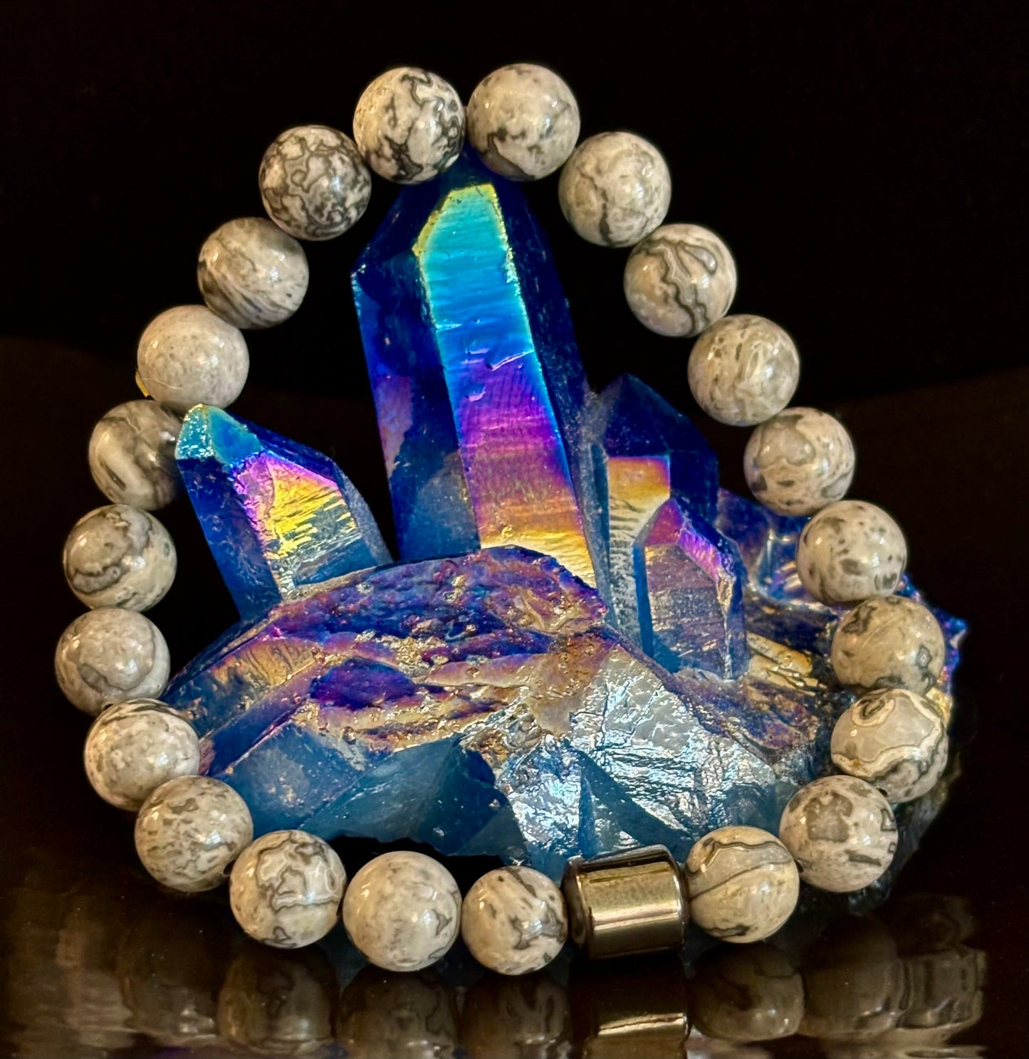 Men's Earth Energy Collection – 6 Choices - Natural Stone & Magnetic Bead Bracelets for Large Wrists