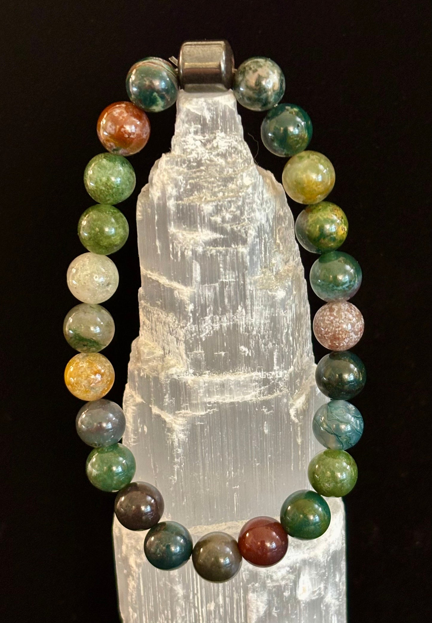 Men's Earth Energy Collection – 6 Choices - Natural Stone & Magnetic Bead Bracelets for Large Wrists