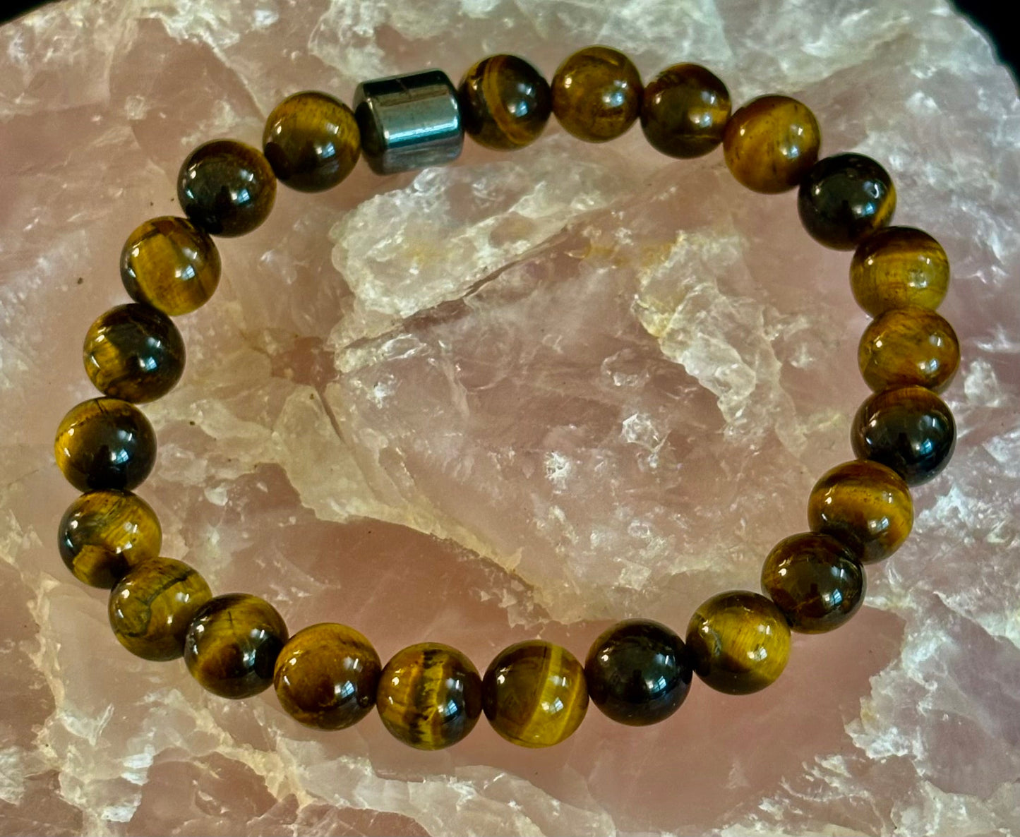 Men's Earth Energy Collection – 6 Choices - Natural Stone & Magnetic Bead Bracelets for Large Wrists