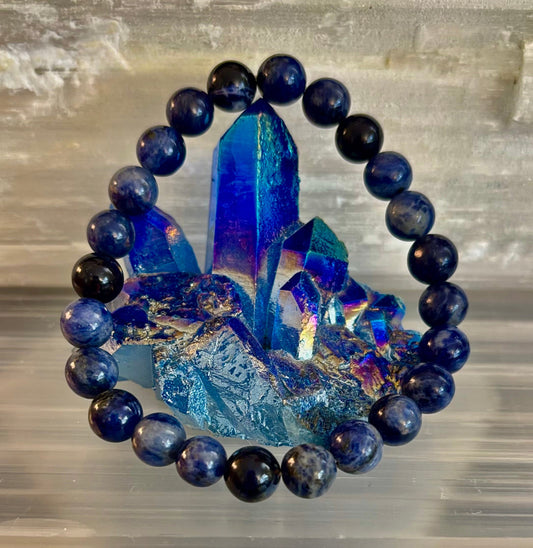 Sodalite Gemstone Bracelet – Intuition, Truth & Emotional Balance