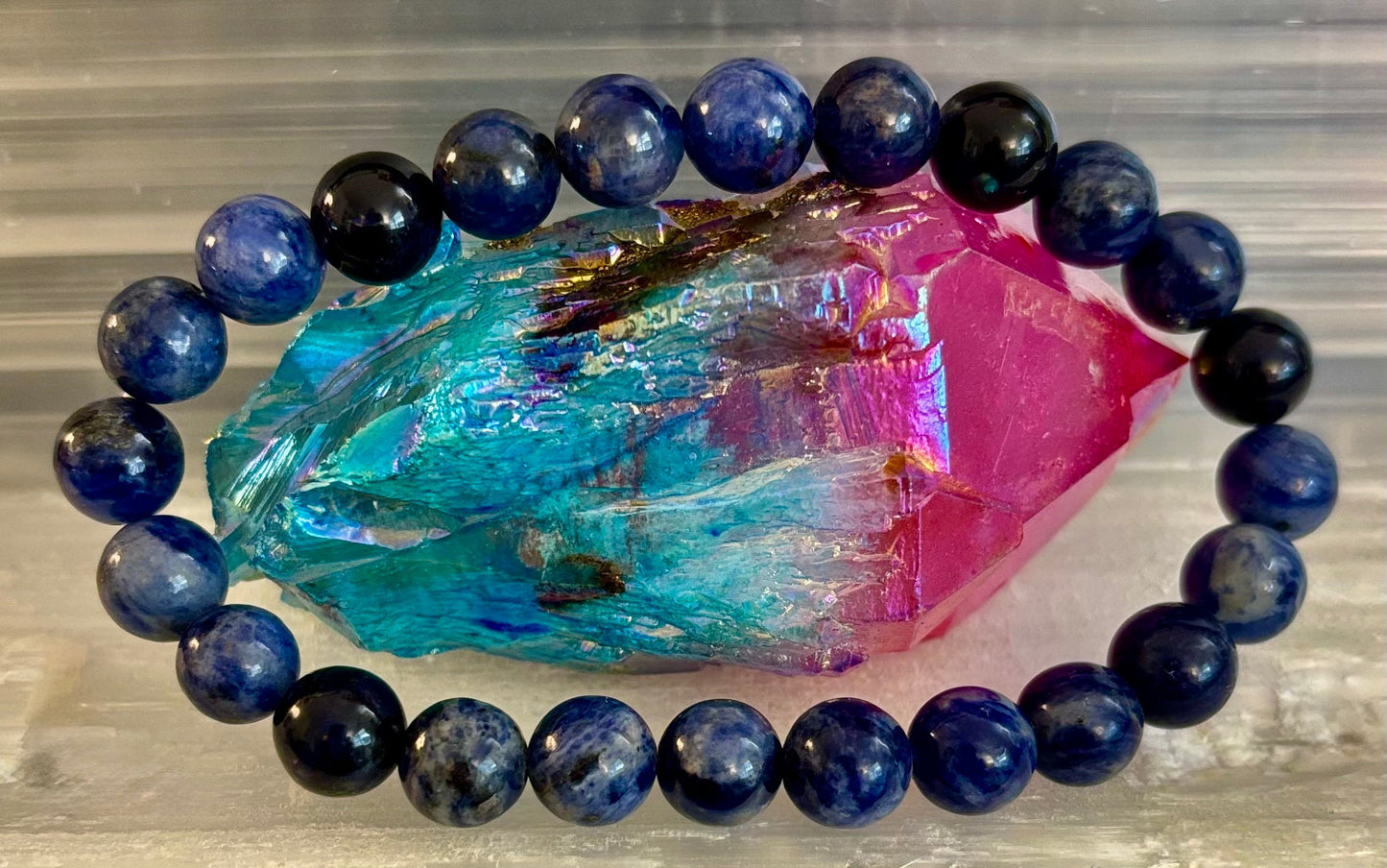 Sodalite Gemstone Bracelet – Intuition, Truth & Emotional Balance