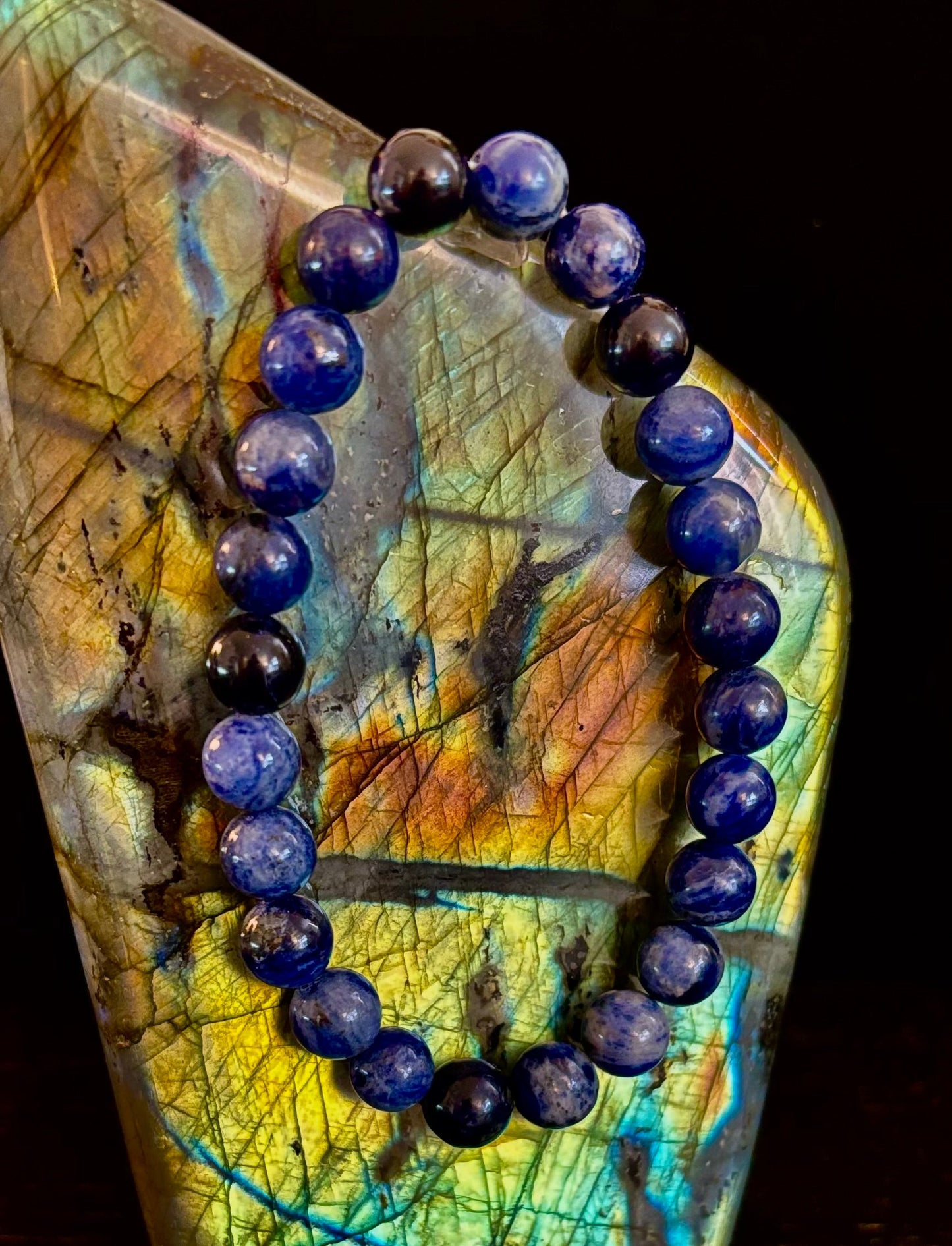 Sodalite Gemstone Bracelet – Intuition, Truth & Emotional Balance