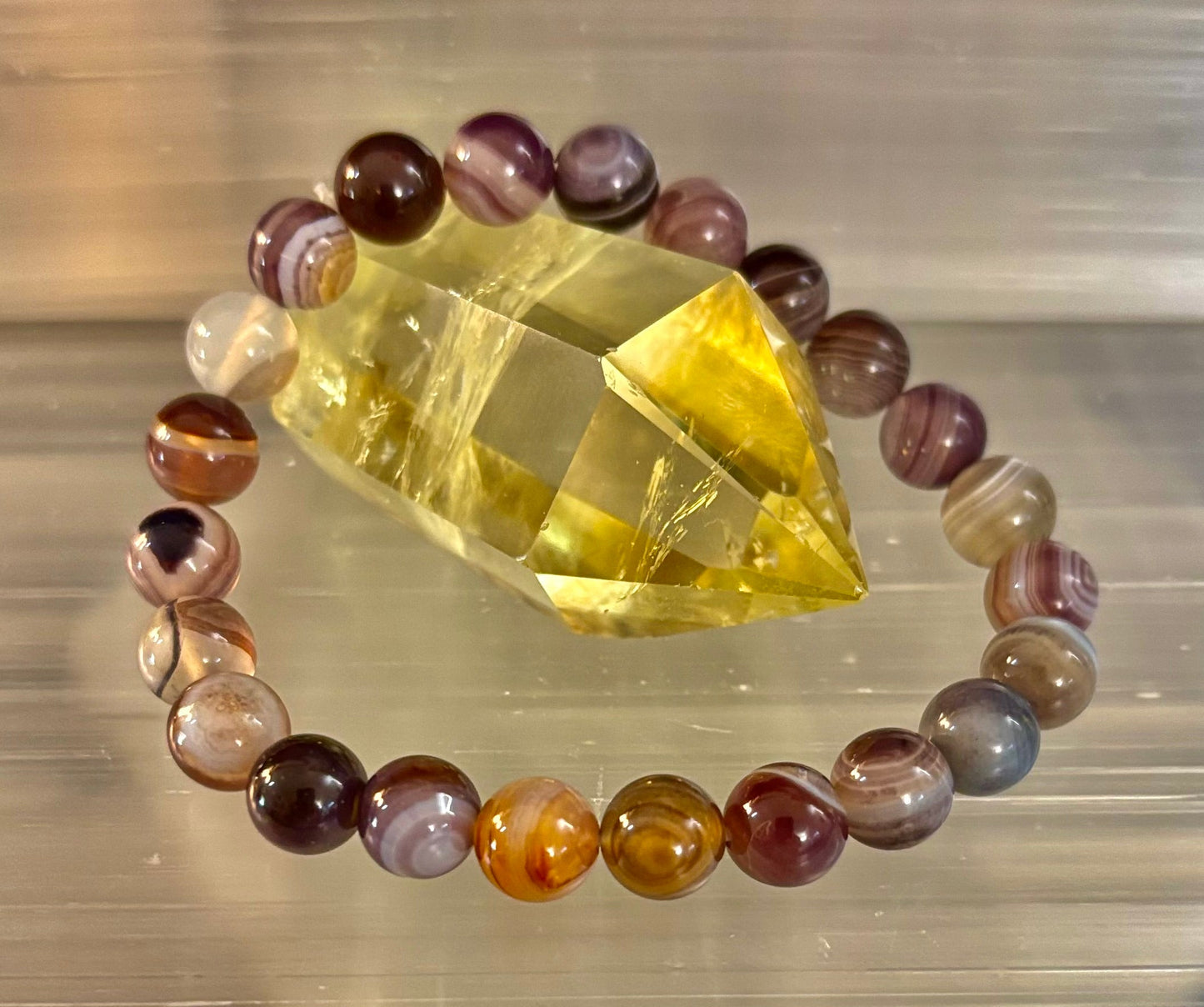 Botswana Agate Bracelet – Emotional Balance & Gentle Strength