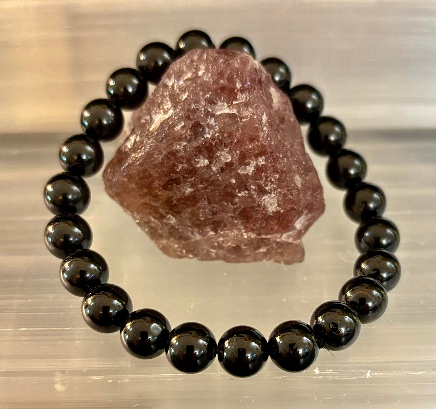 Black Tourmaline Bracelet – Protection, Grounding & Energy Shield