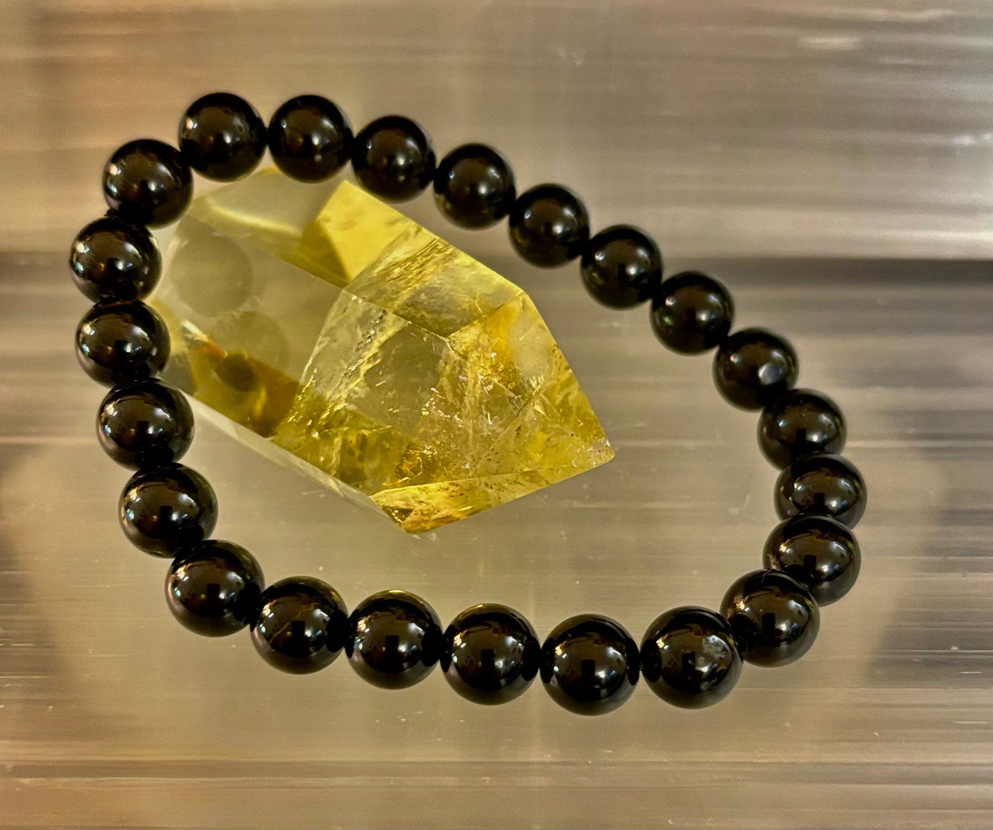 Black Tourmaline Bracelet – Protection, Grounding & Energy Shield