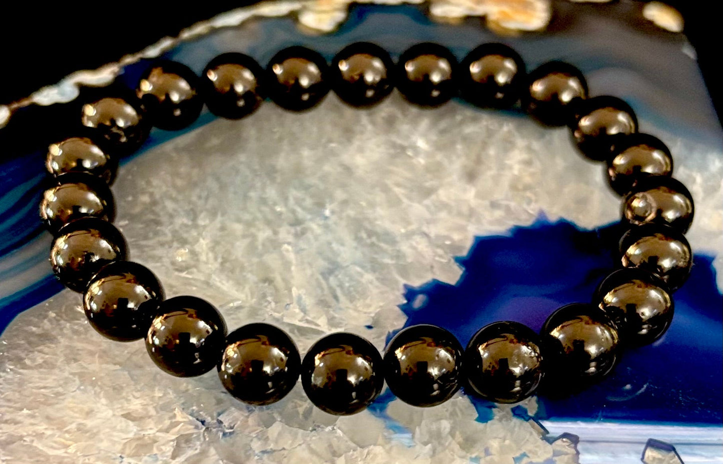 Black Tourmaline Bracelet – Protection, Grounding & Energy Shield