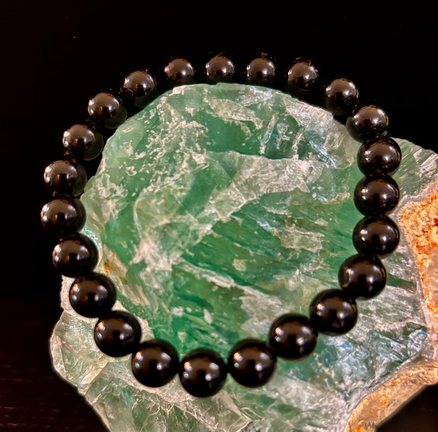 Black Tourmaline Bracelet – Protection, Grounding & Energy Shield