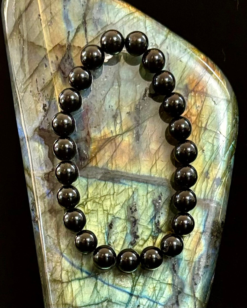 Black Tourmaline Bracelet – Protection, Grounding & Energy Shield