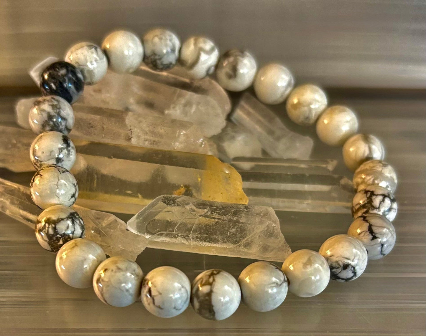 White Howlite Bracelet – Calm, Clarity & Inner Peace