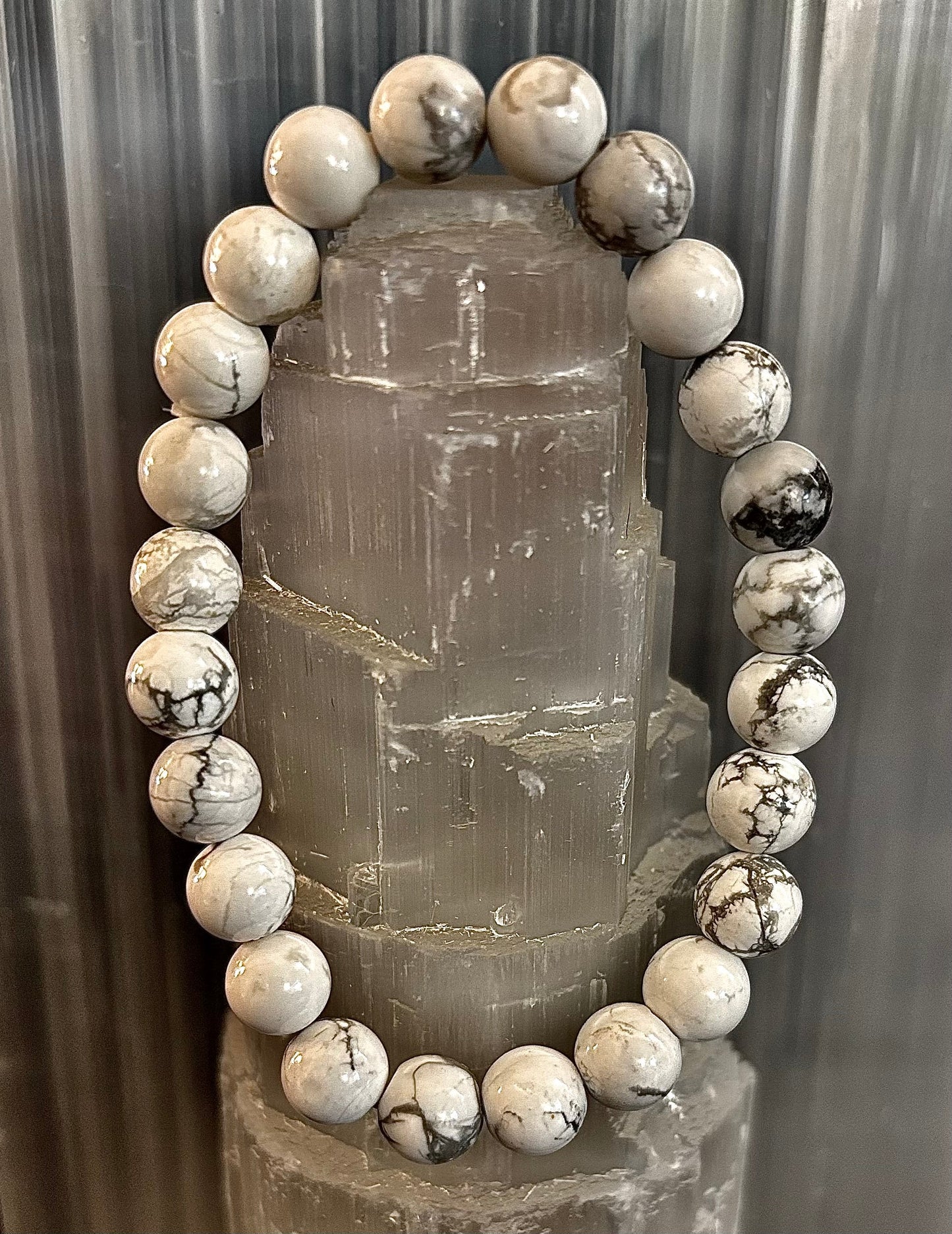 White Howlite Bracelet – Calm, Clarity & Inner Peace