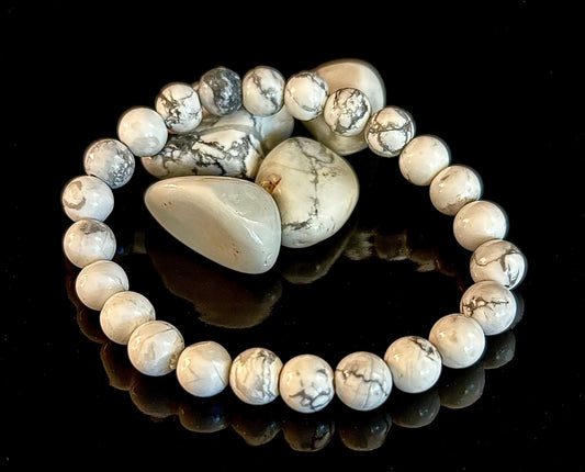 White Howlite Bracelet – Calm, Clarity & Inner Peace