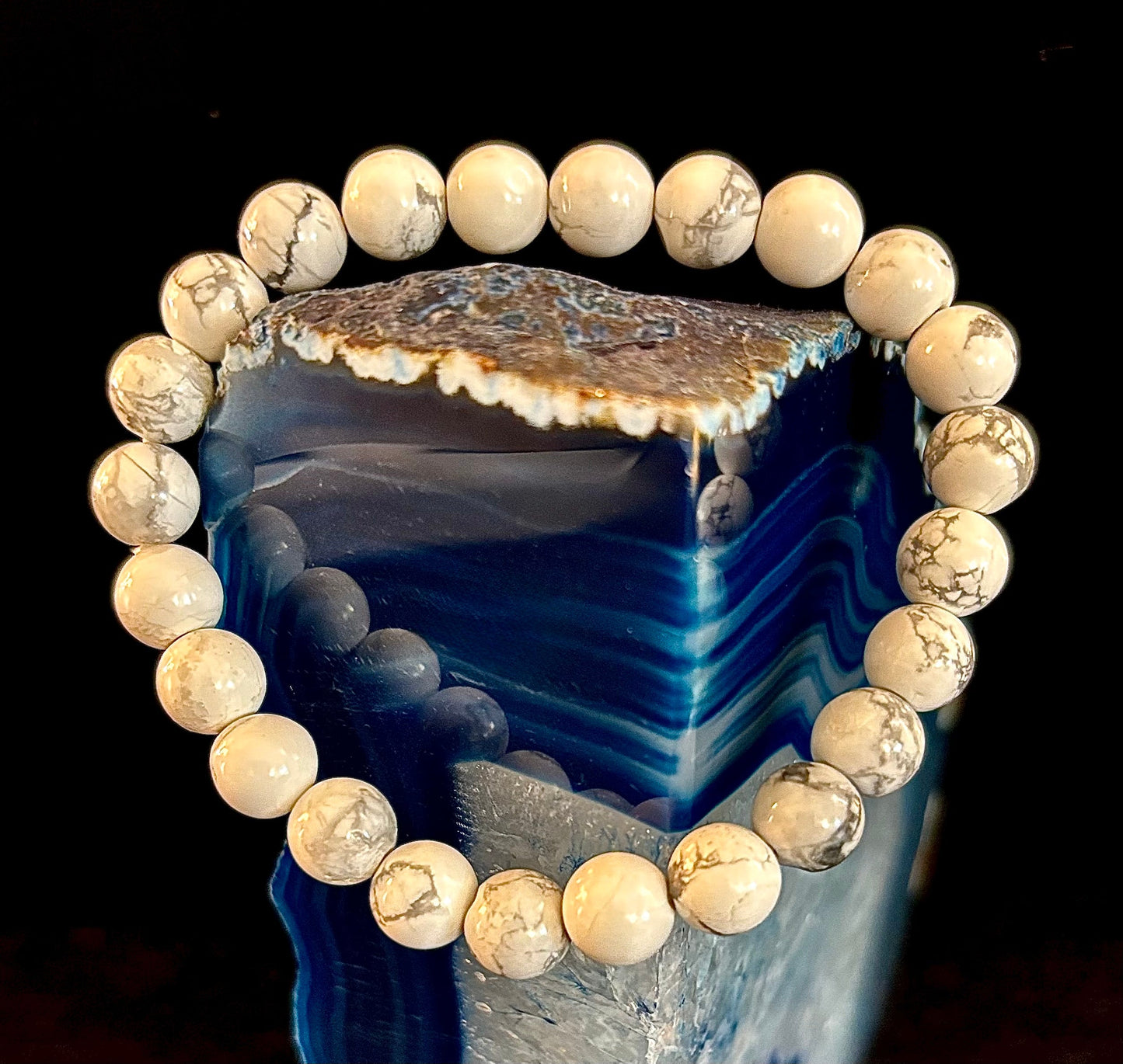 White Howlite Bracelet – Calm, Clarity & Inner Peace