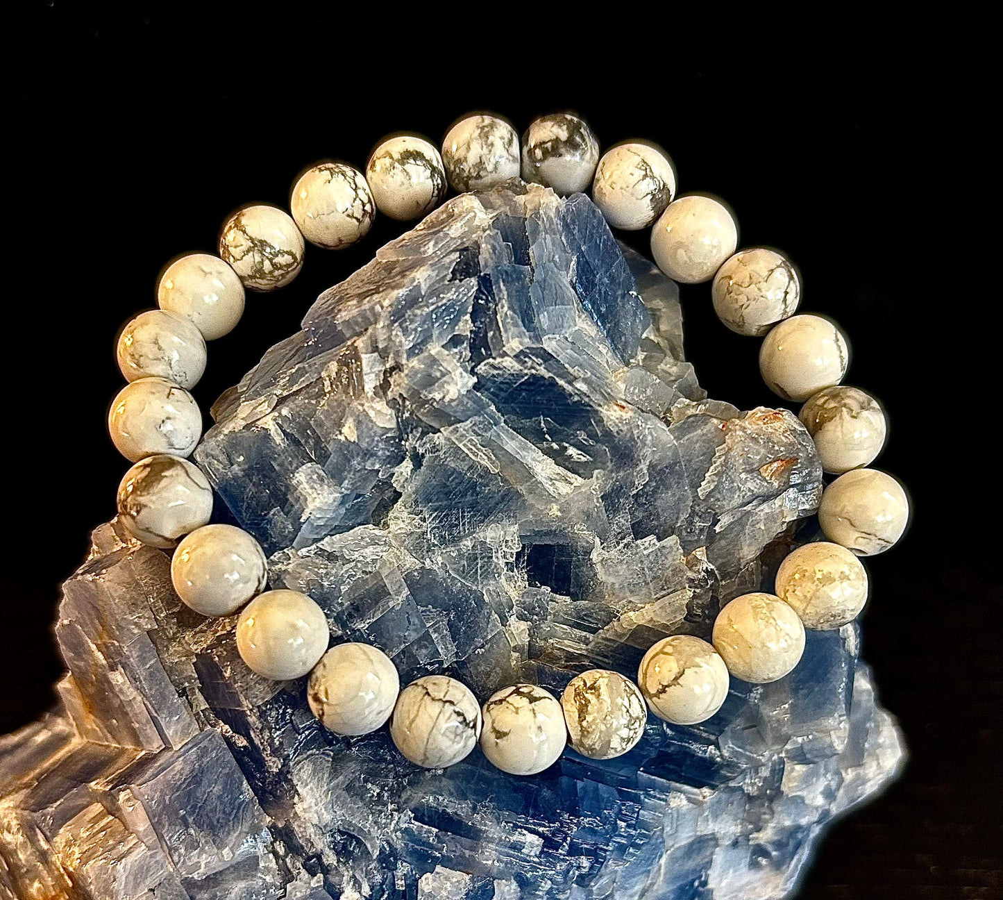 White Howlite Bracelet – Calm, Clarity & Inner Peace