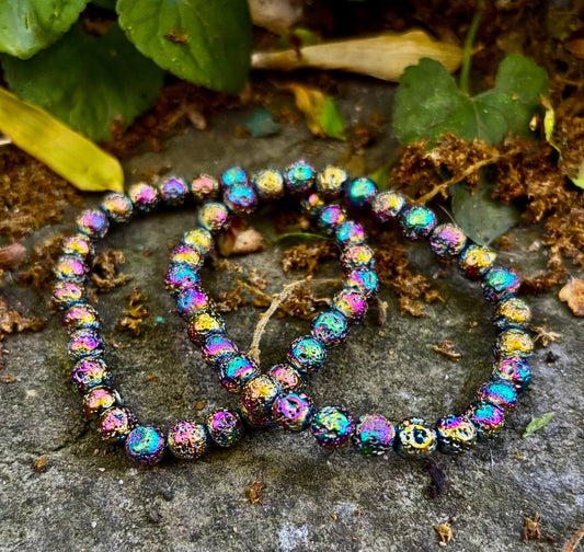 Rainbow Lava Rock Bracelet – Vibrant Energy & Bold Style