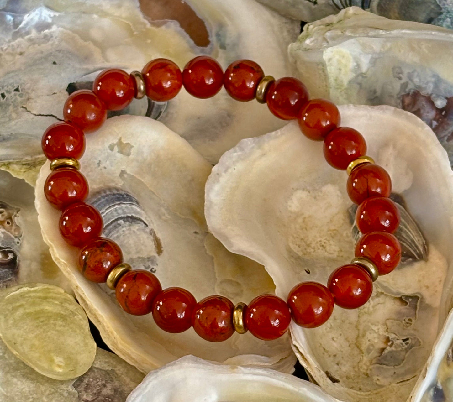 Carnelian & Red Jasper Empowerment Bracelet – Self-Confidence & Success