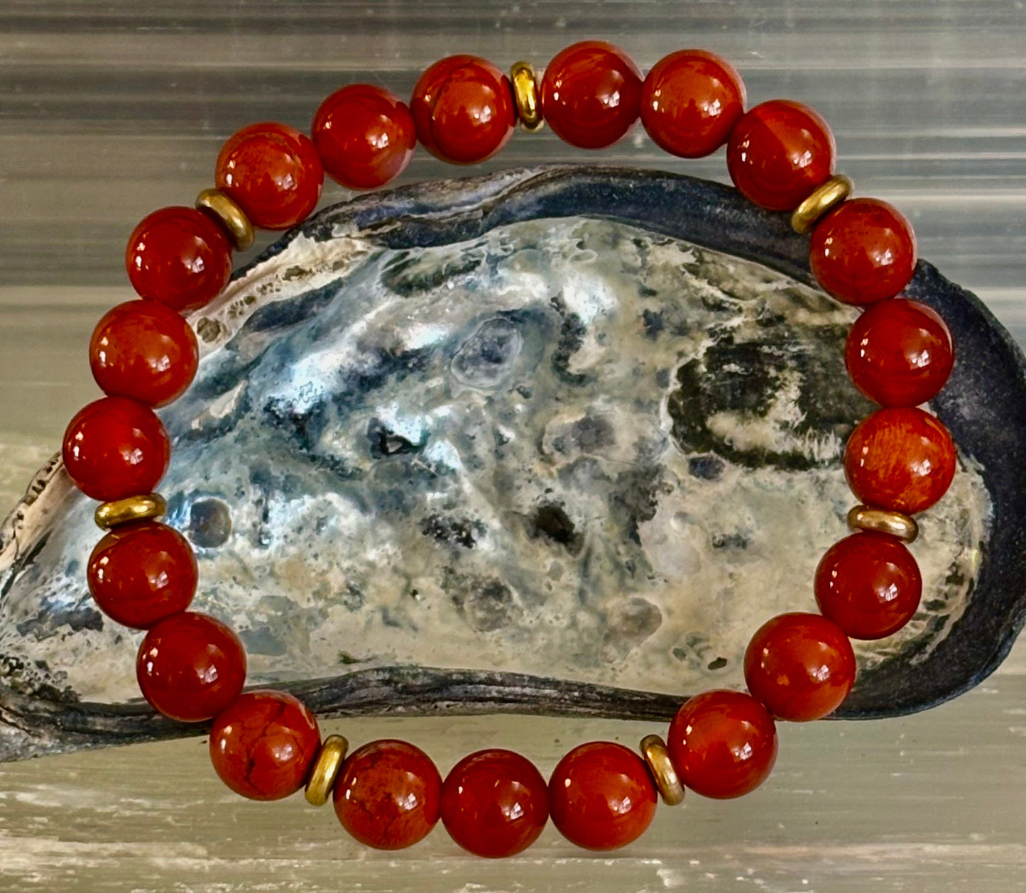 Carnelian & Red Jasper Empowerment Bracelet – Self-Confidence & Success