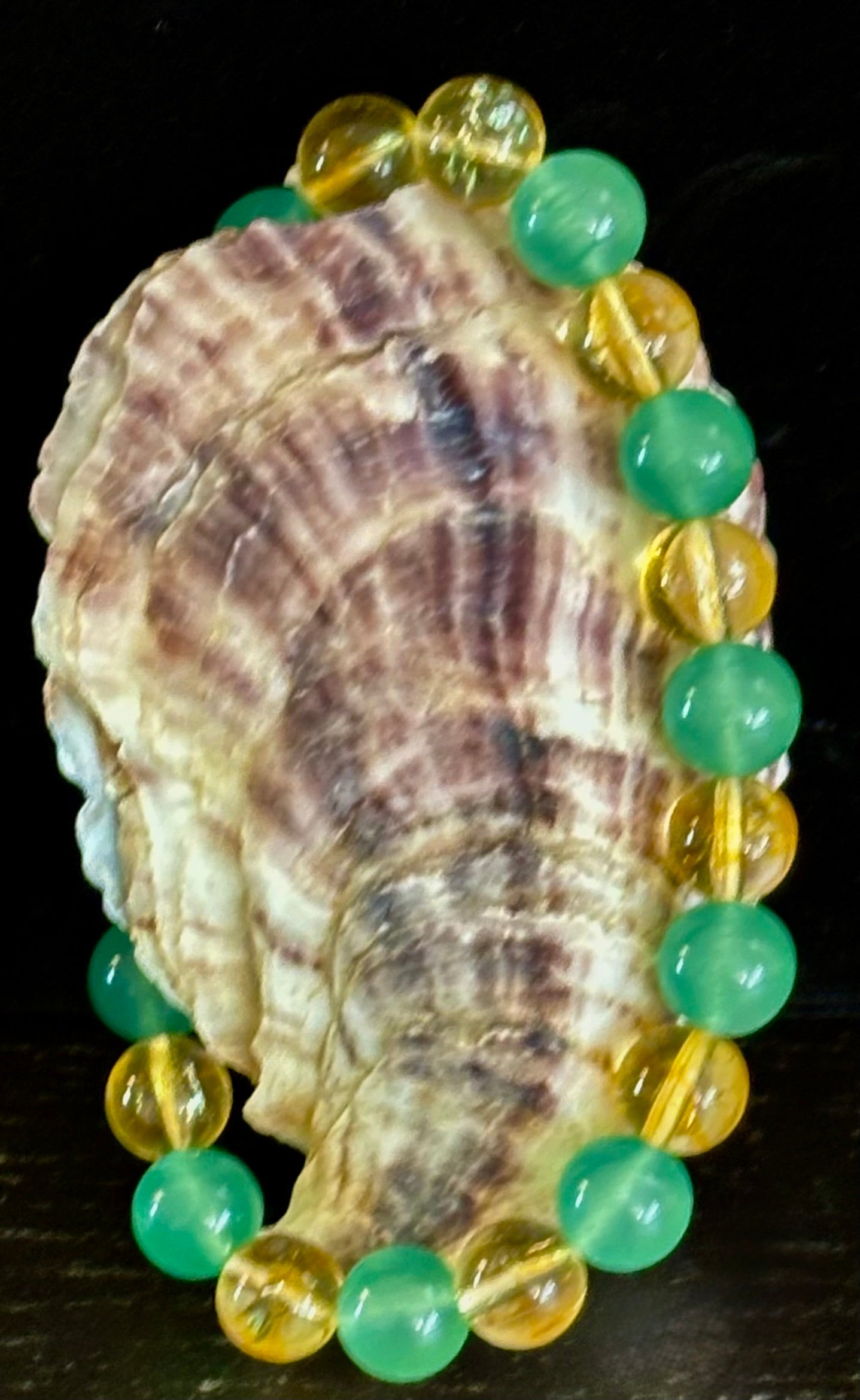 Citrine & Green Aventurine Natural Stone Bracelet