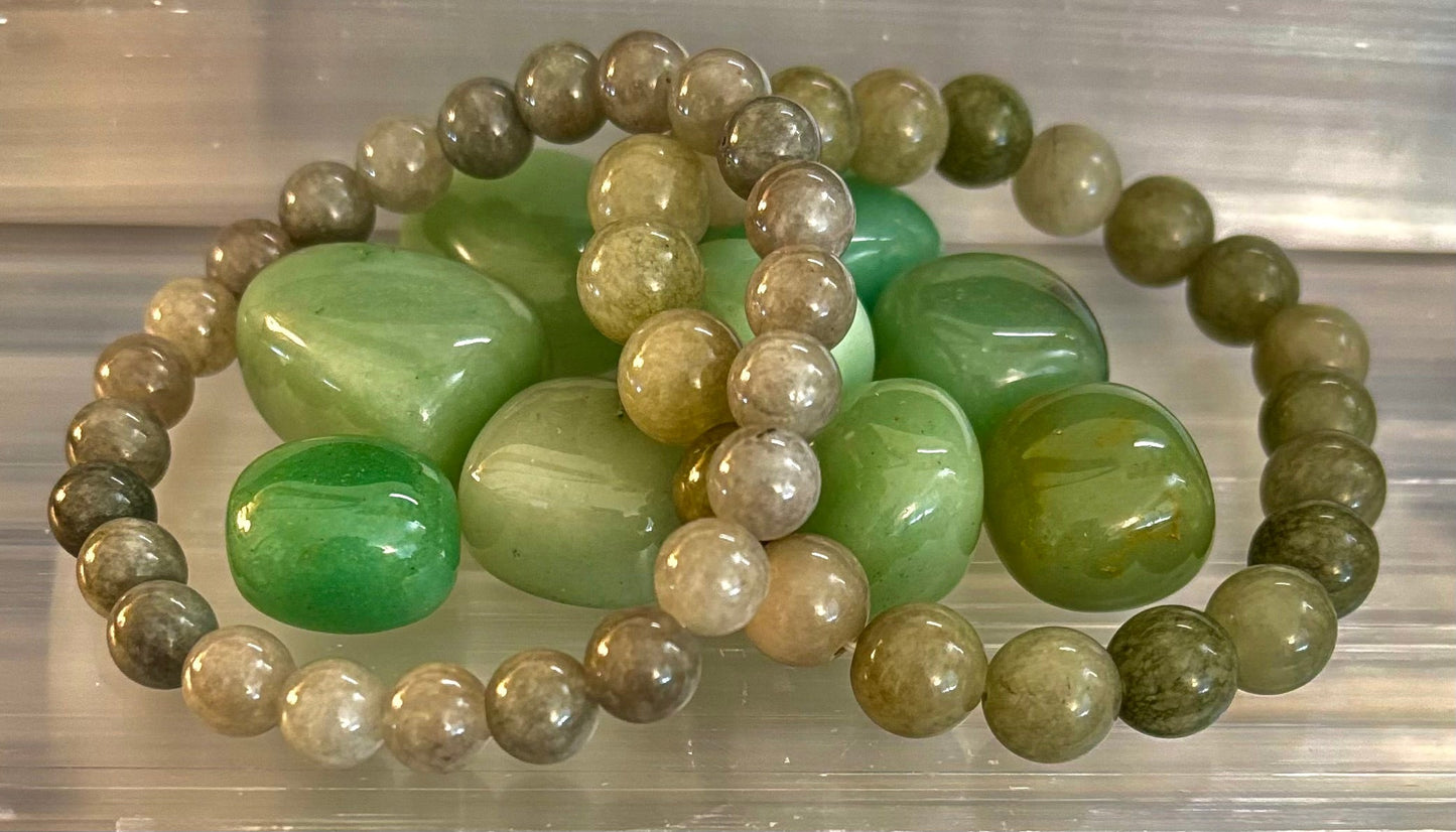 Jade Abundance & Prosperity Bracelet – 8mm or 10mm Beads (Medium to Large Wrists)