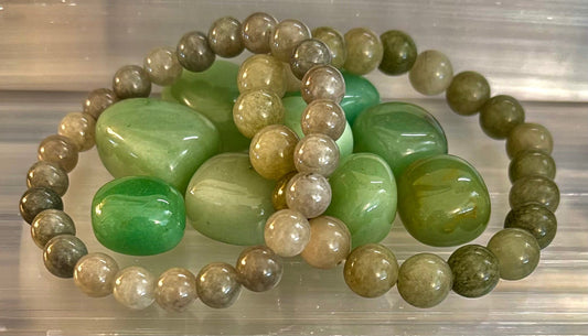 Jade Abundance & Prosperity Bracelet – 8mm or 10mm Beads (Medium to Large Wrists)
