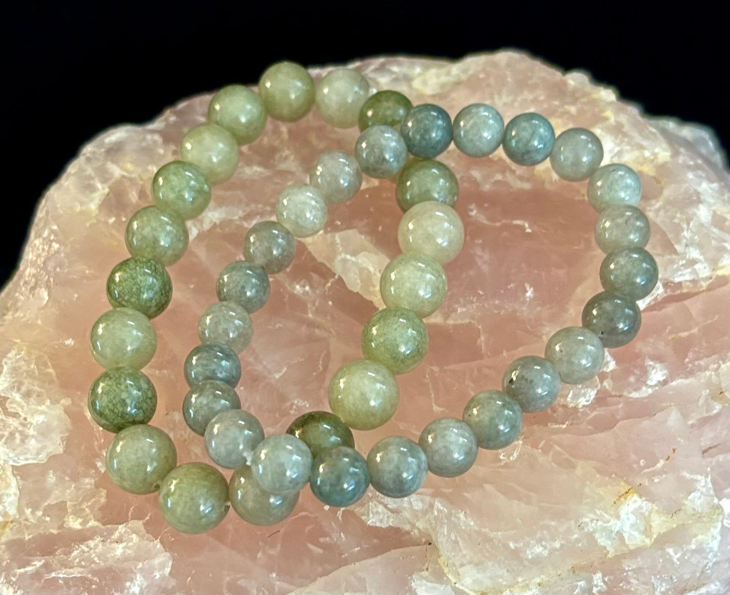 Jade Abundance & Prosperity Bracelet – 8mm or 10mm Beads (Medium to Large Wrists)