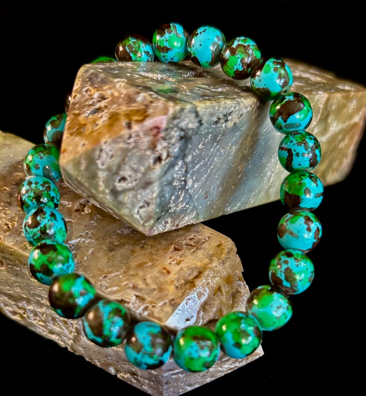 Bohemian Beach Vibes Anti-Anxiety Bracelet – 8mm Calming Beads for Medium Wrists 🌴💆‍♀️🌊