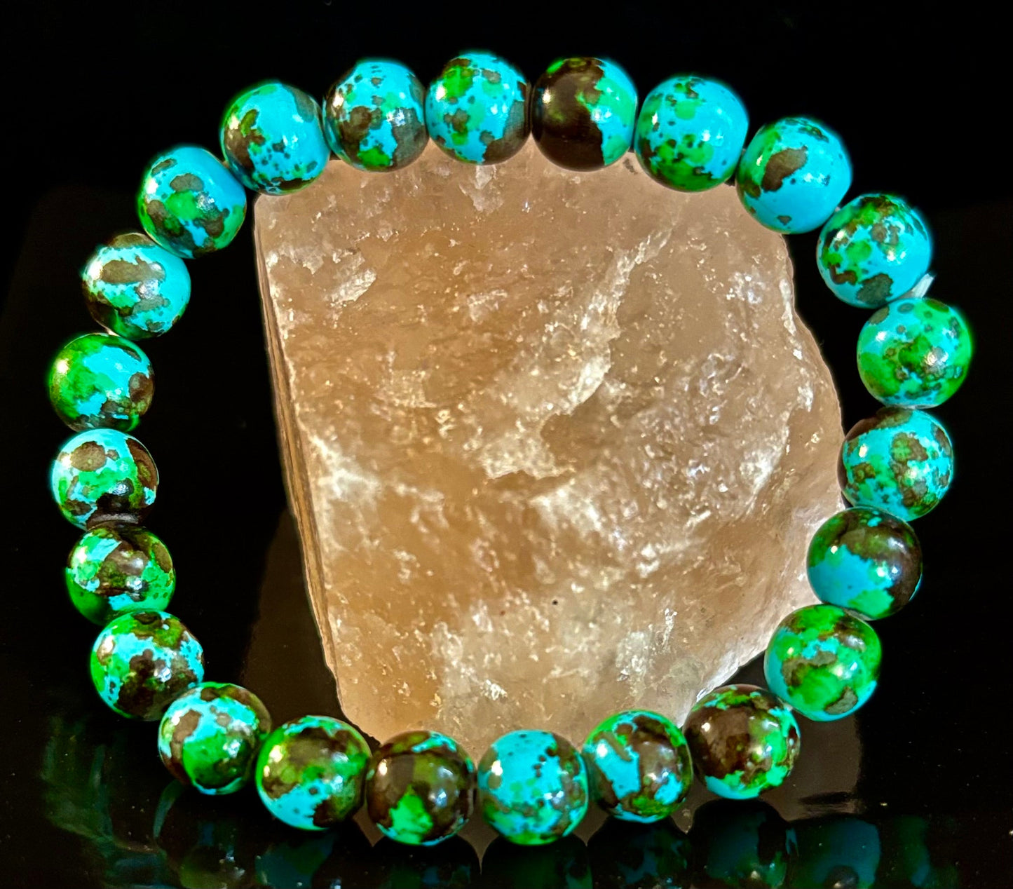 Bohemian Beach Vibes Anti-Anxiety Bracelet – 8mm Calming Beads for Medium Wrists 🌴💆‍♀️🌊