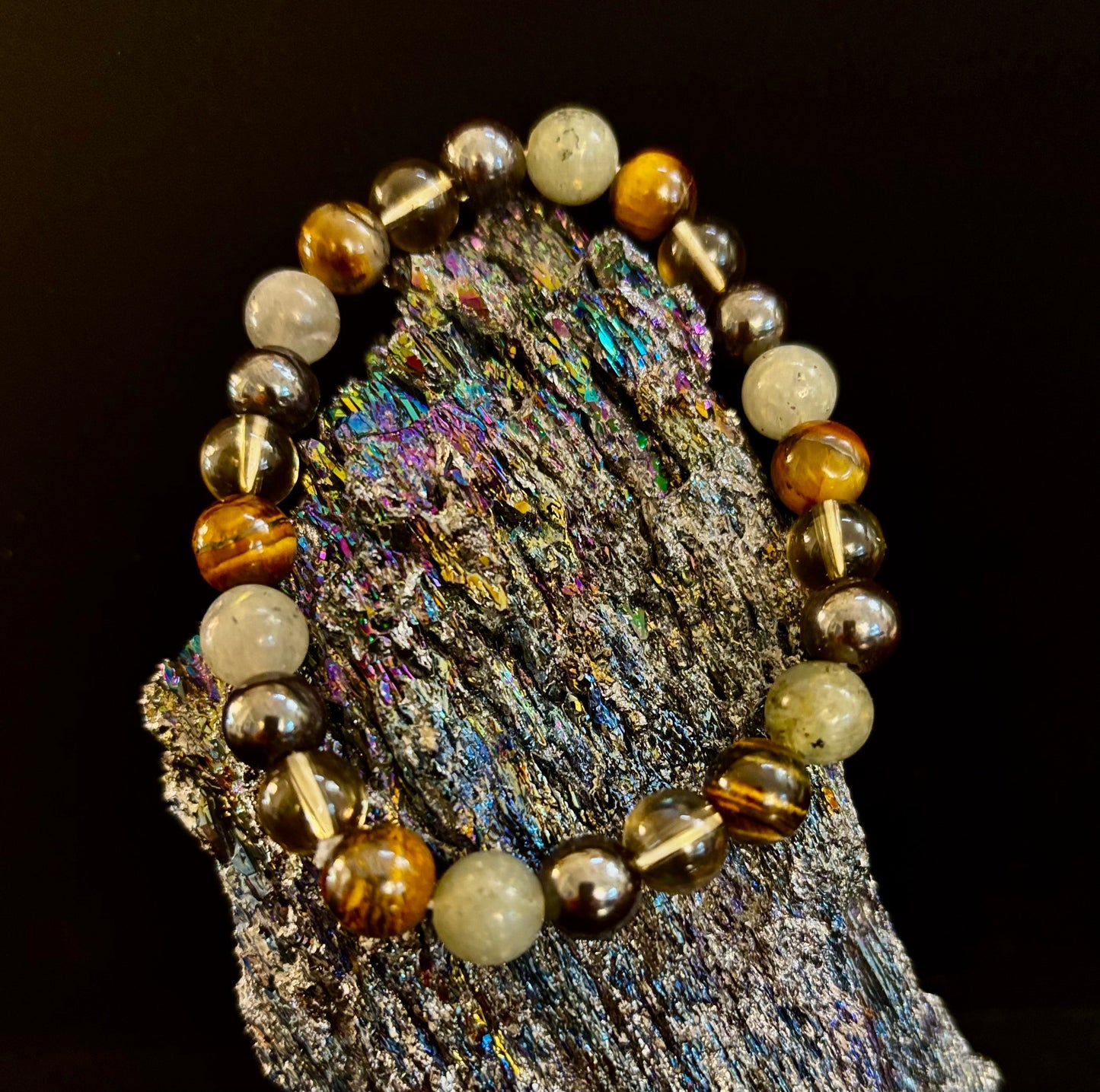 Bohemia Tiger's Eye & Labradorite Protection Bracelet – Medium Wrists