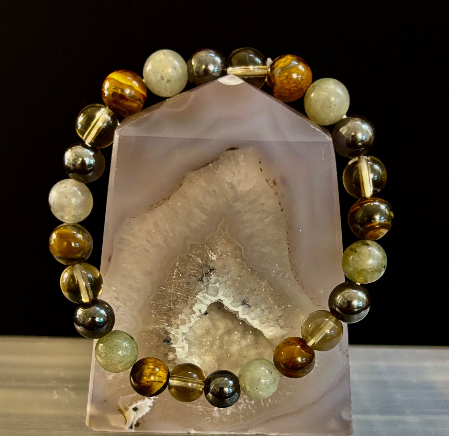 Bohemia Tiger's Eye & Labradorite Protection Bracelet – Medium Wrists