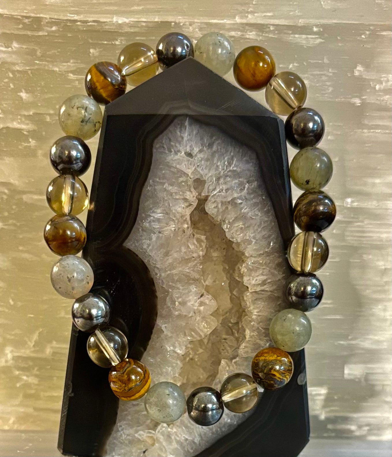 Bohemia Tiger's Eye & Labradorite Protection Bracelet – Medium Wrists