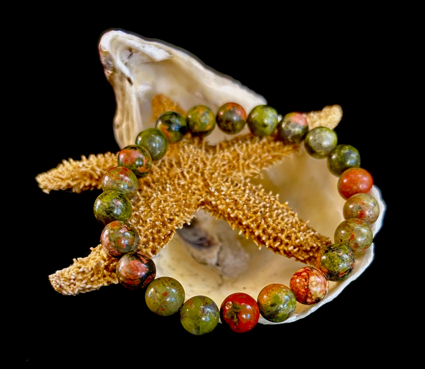 Chrysocolla 8mm Beaded Bracelet – Grounding Harmony for Small to Medium Wrists 🌿💫