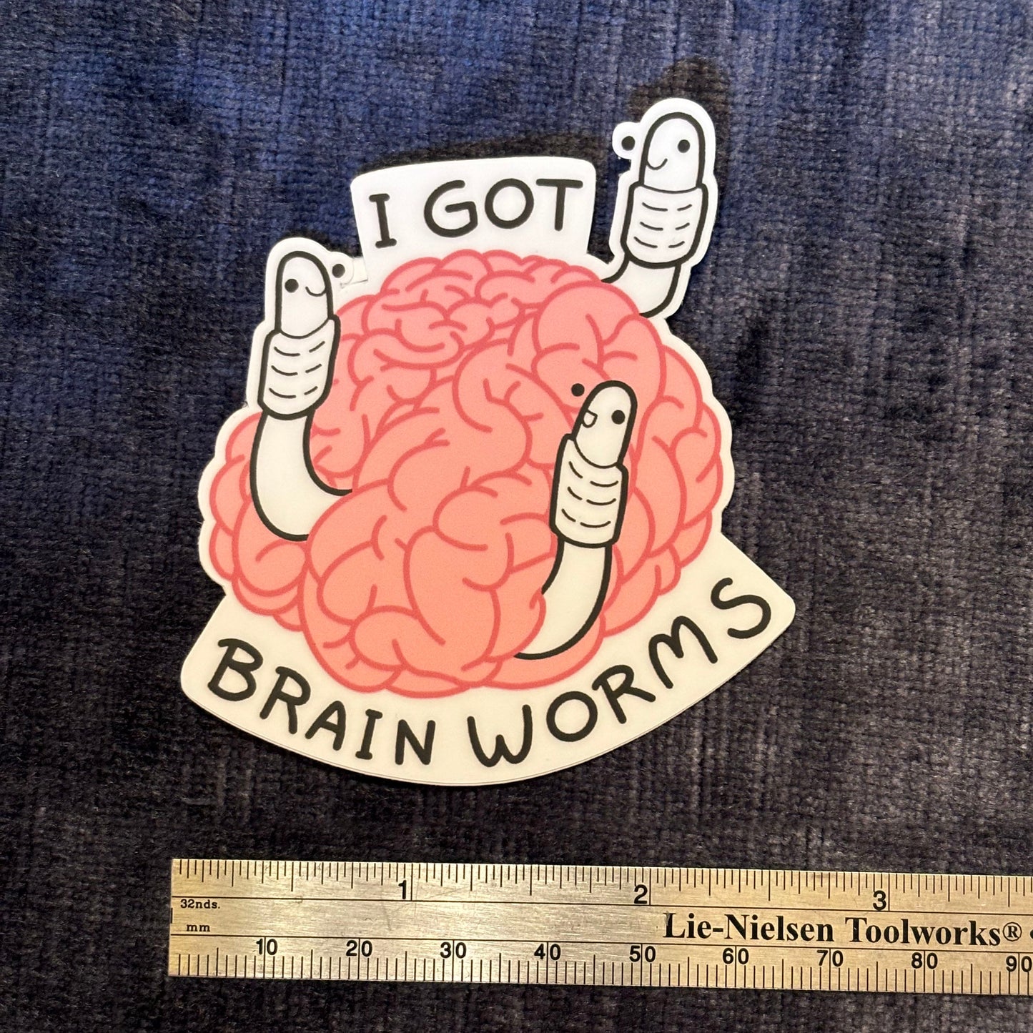 “I’ve Got Brain Worms” Vinyl Sticker – Embrace the Inner Whimsy