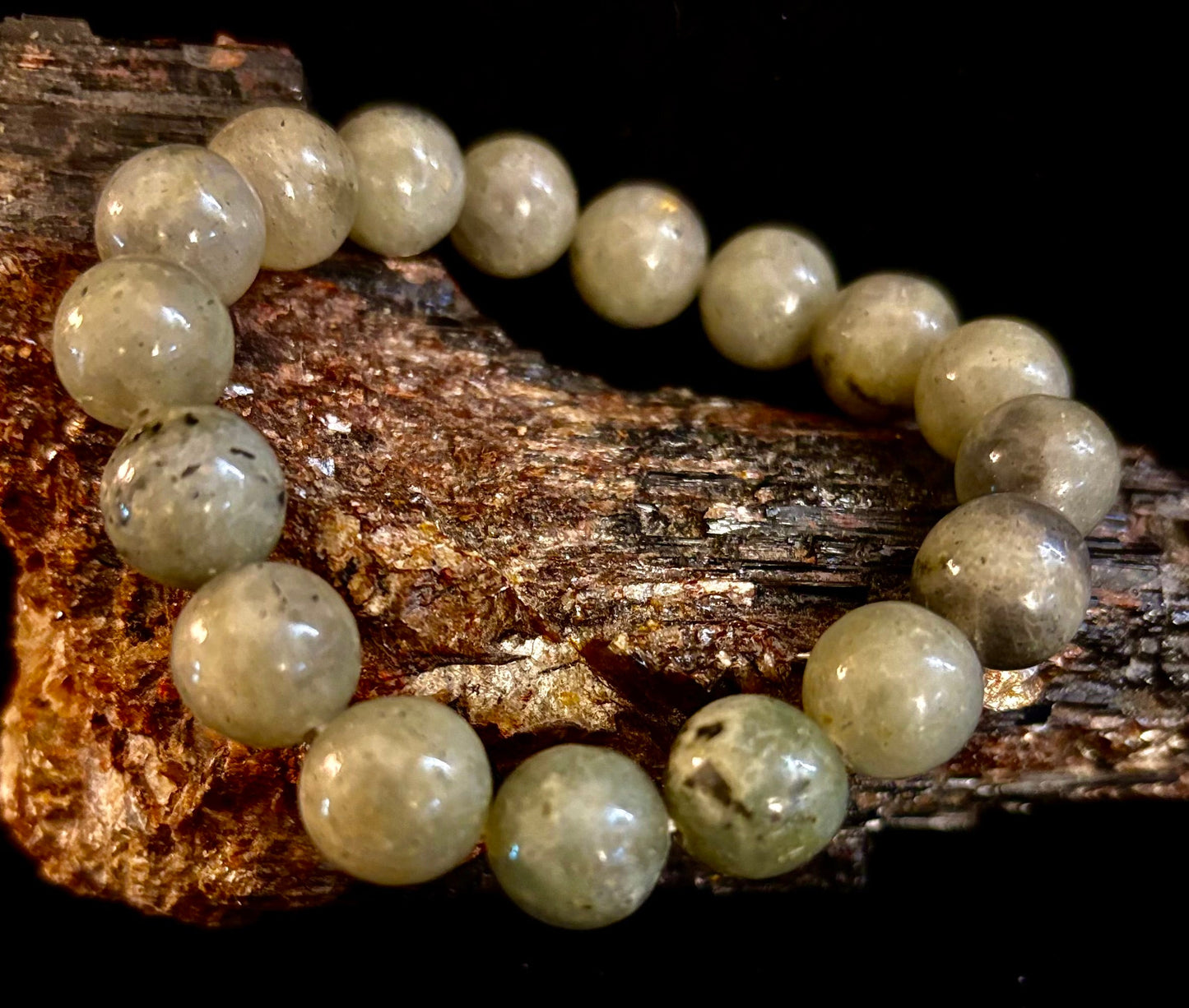 Labradorite Protection & Transformation Bracelet – 8mm or 10mm Natural Stone