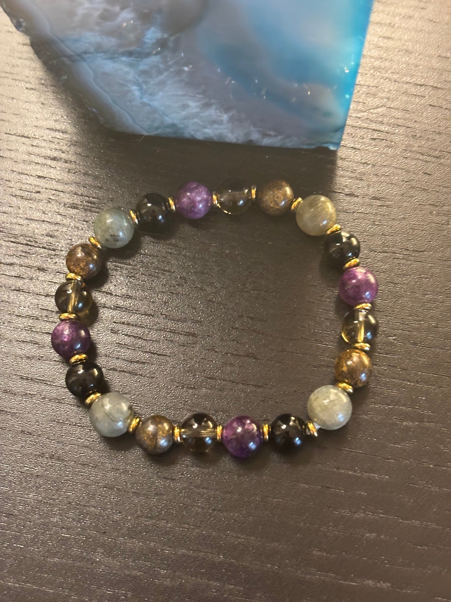 Mystic Energy Mixed Natural Stone Bracelet – Grounding, Protection & Spiritual Balance