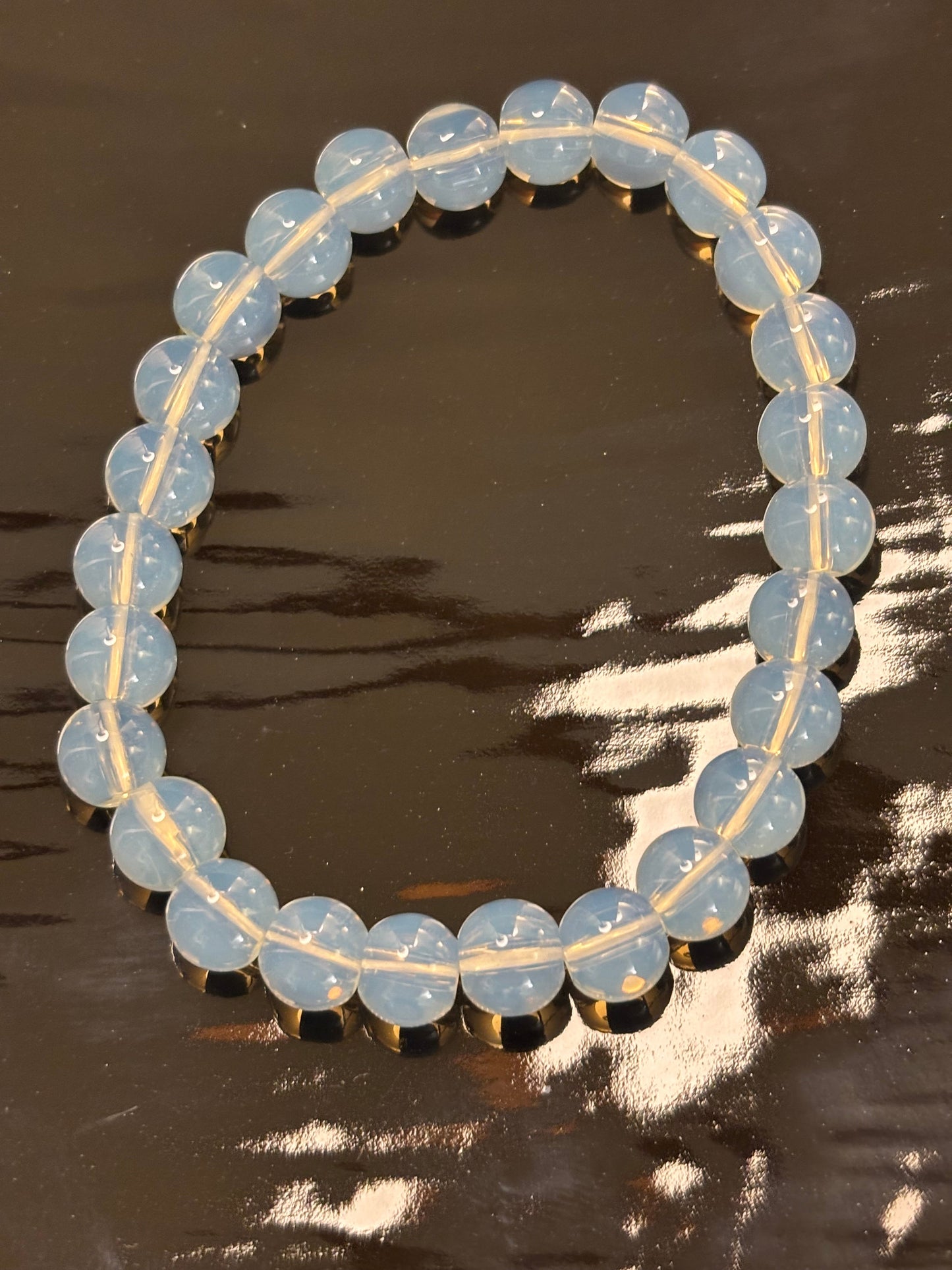 Opalite Healing Bracelet – Spiritual Energy & Inner Peace (8mm Beads, Small to Medium Wrists)