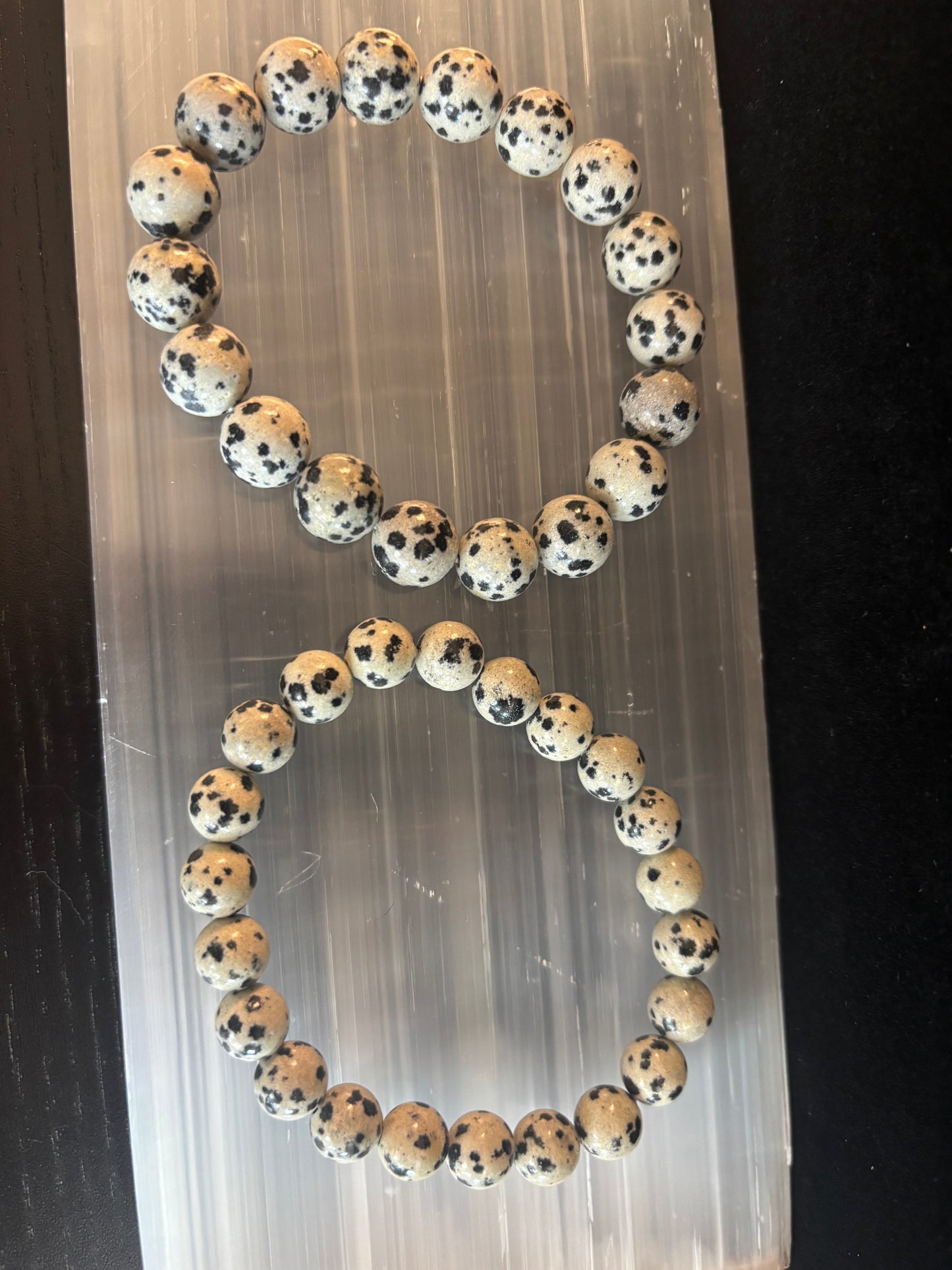 Dalmatian Jasper Protection & Playfulness Bracelet – 8mm or 10mm Natural Stone Beads