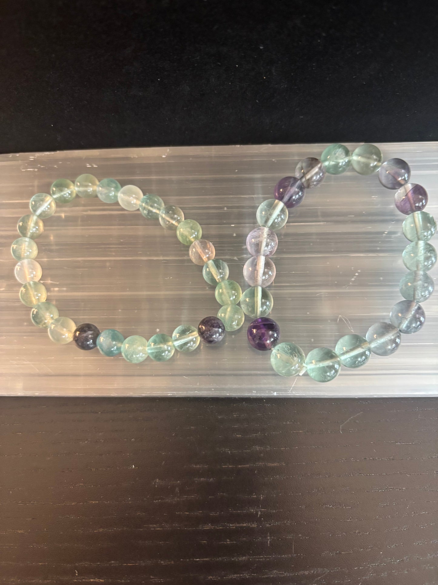 Natural Fluorite Spiritual Healing Bracelet – 8mm or 10mm Gemstone Beads