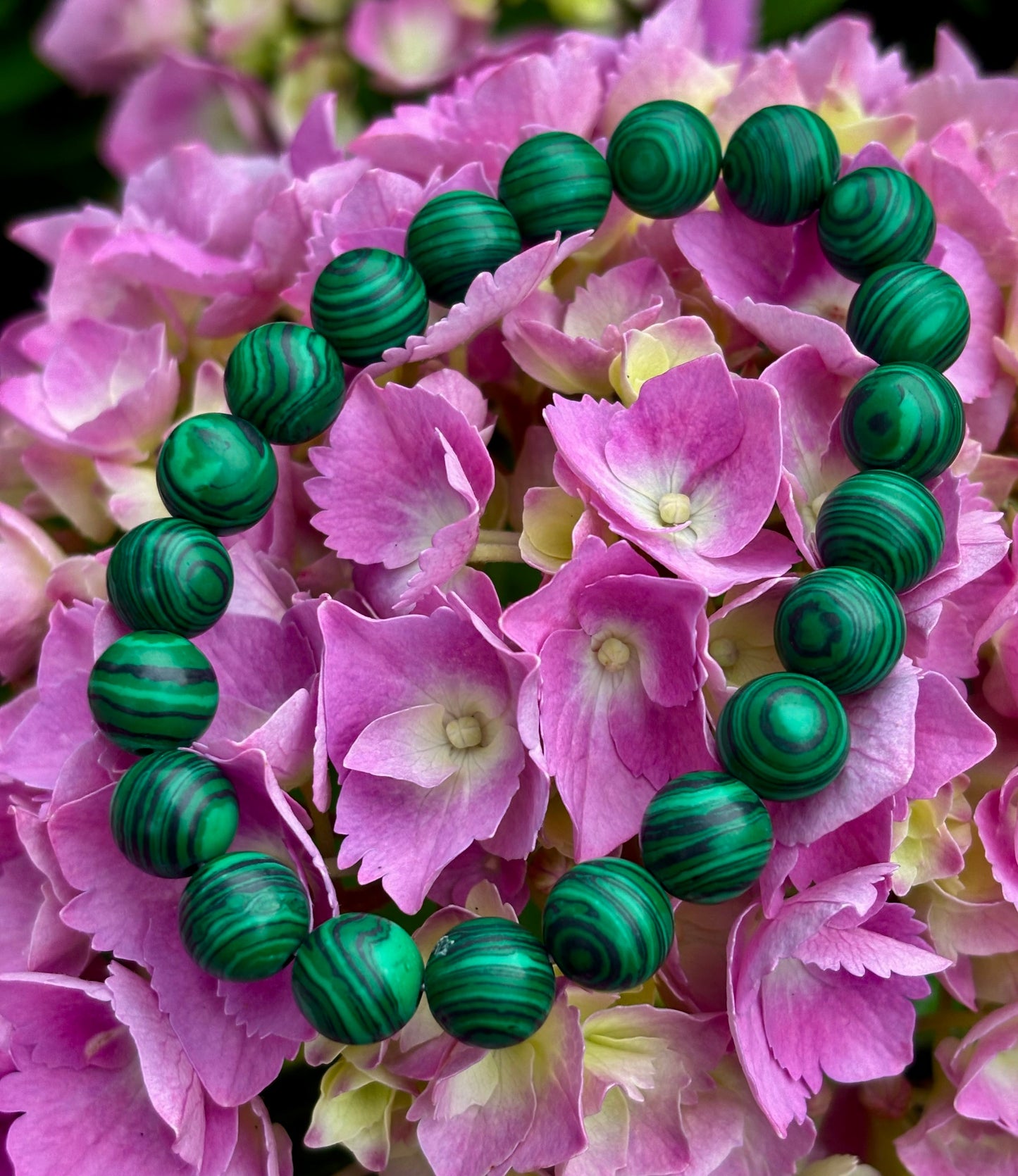 Malachite Bead Bracelet – Transformation and Protection