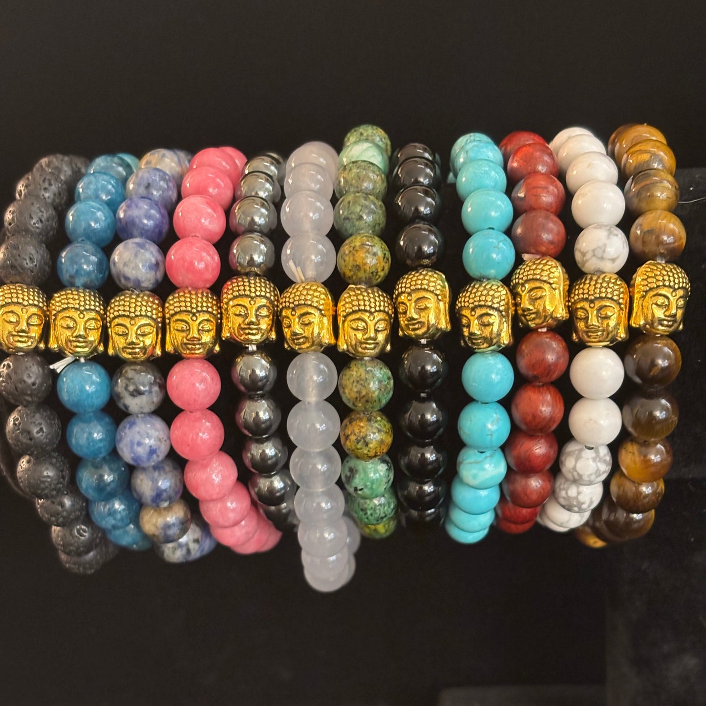 Handmade Gemstone Buddha Bracelets