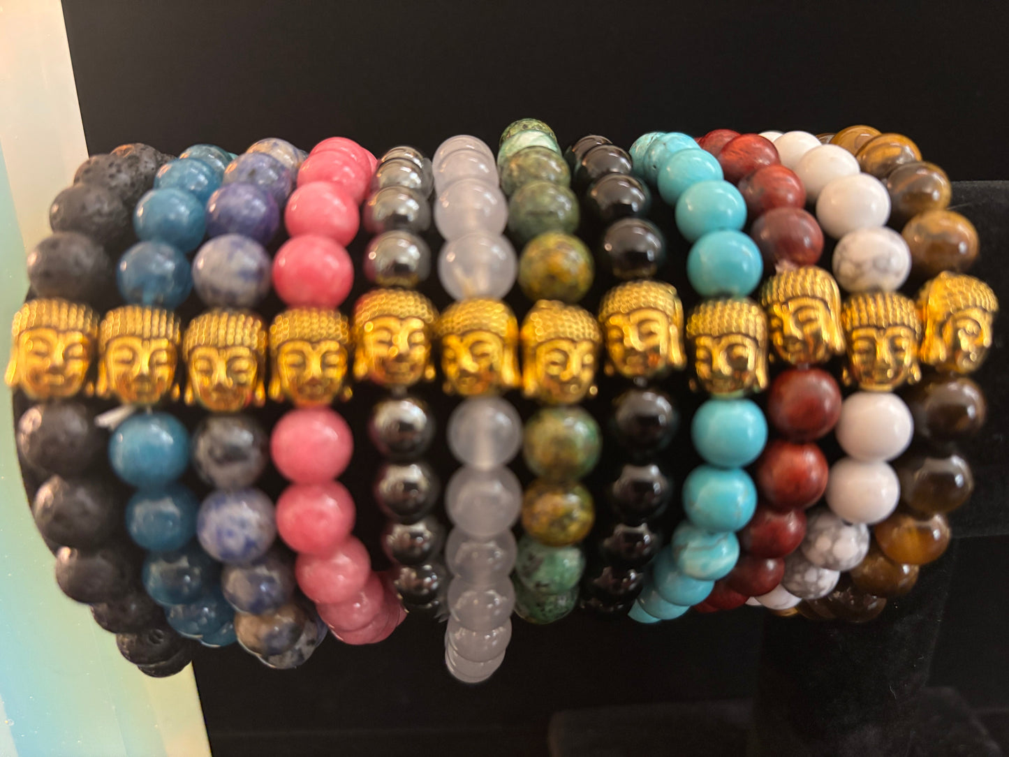 Handmade Gemstone Buddha Bracelets