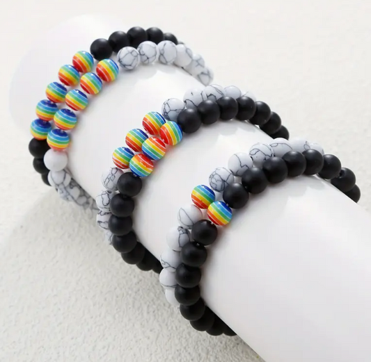 LGBTQ Pride Beaded Bracelet