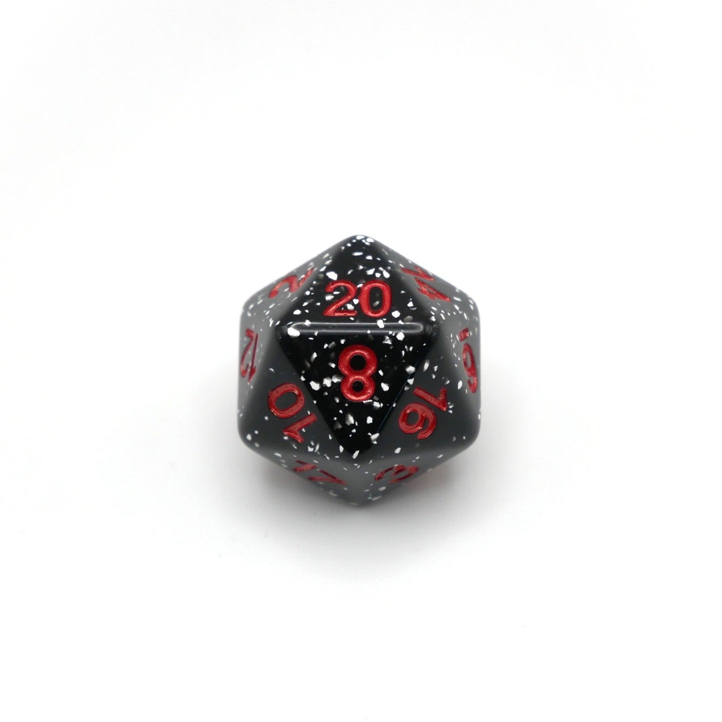 Obsidian Malphite - 7 Piece DnD Dice Set | Acrylic RPG Gaming Dice