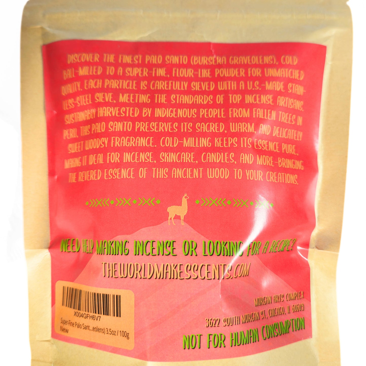 Super-Fine Palo Santo Powder | Bursera graveolens | Premium Quality