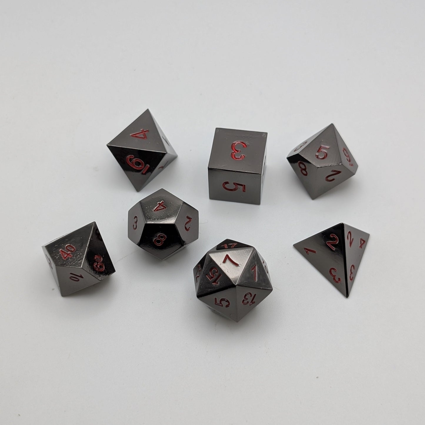 Ancient Passions - 7 Piece DnD Dice Set | Metal RPG Gaming Dice