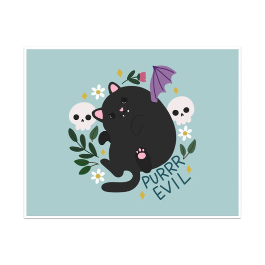 Purr Evil Unframed Art Print