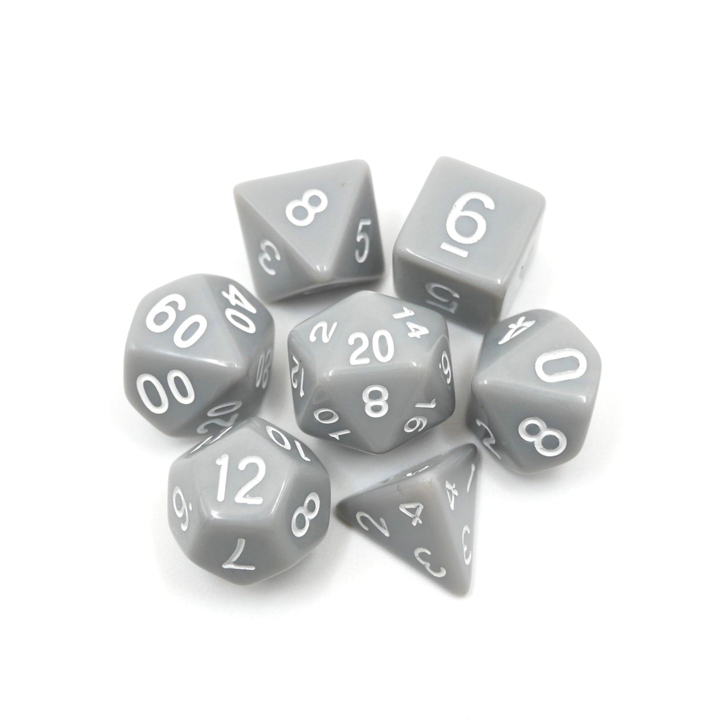 Quietus - 7 Piece DnD Dice Set | Acrylic RPG Gaming Dice