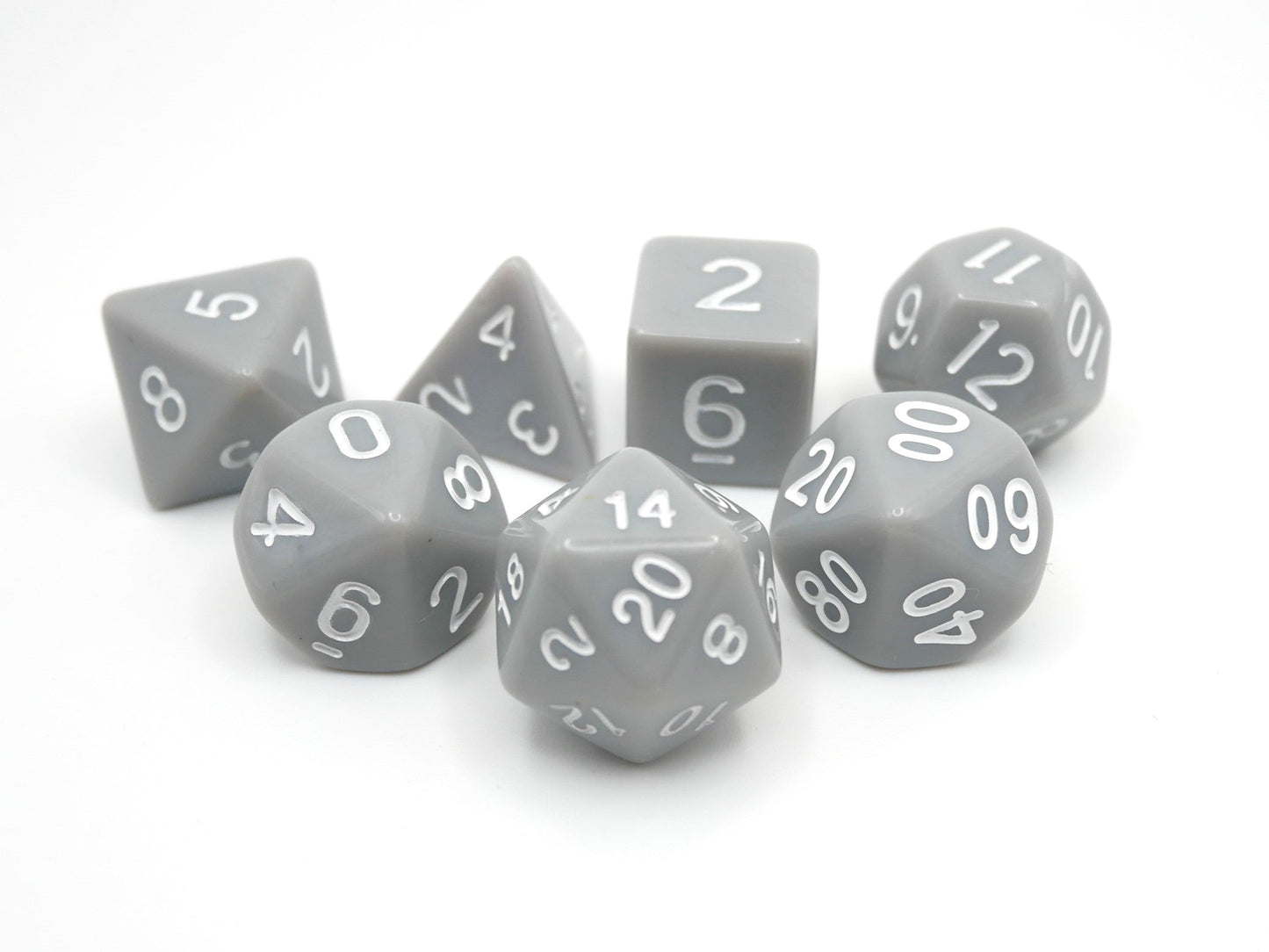 Quietus - 7 Piece DnD Dice Set | Acrylic RPG Gaming Dice
