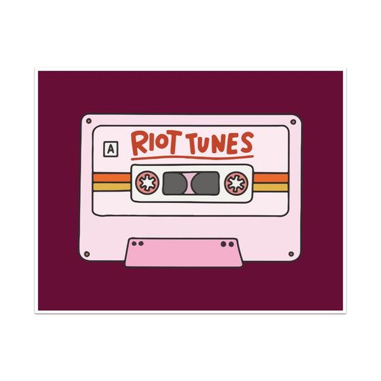 Riot Tunes Unframed Art Print
