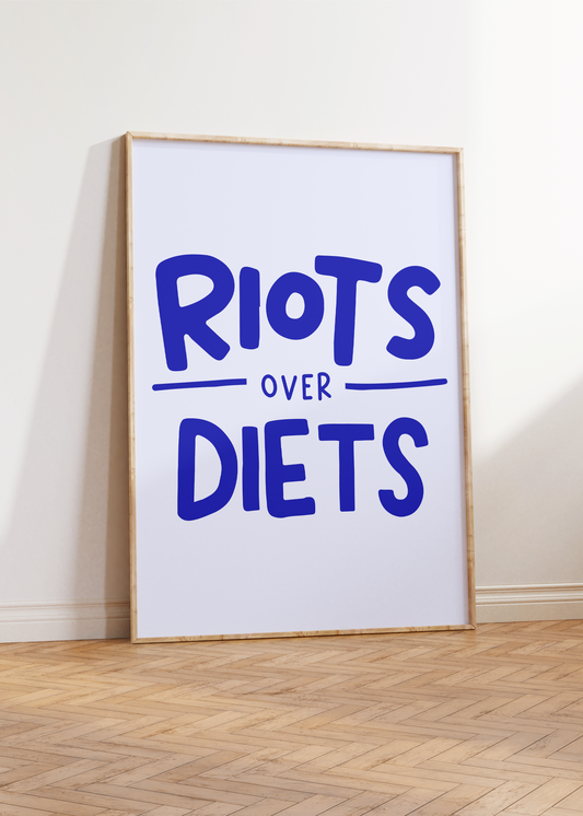 Riots Over Diets Unframed Art Print