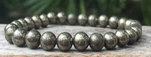 Unlock Abundance & Inner Strength with Our Genuine Pyrite Beaded Bracelet